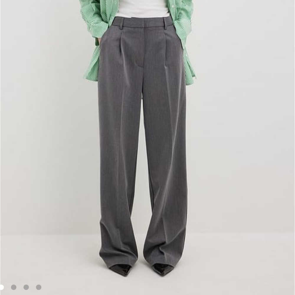 Heavy High Waist Suit Pants